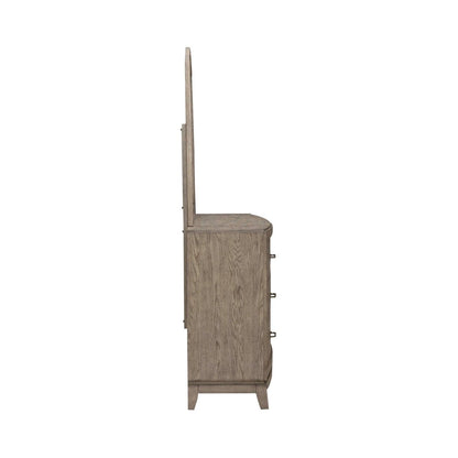 Avalon - Dresser & Mirror - Burnished Beige Dresser & Mirror by Liberty Furniture - Walls Furniture & Mattress