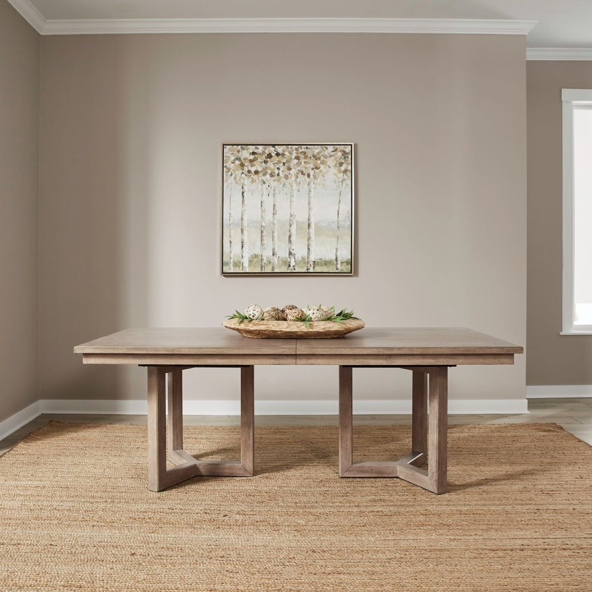 Proximity Place - Double Pedestal Table - Brown Dining Tables by Liberty Furniture - Walls Furniture & Mattress