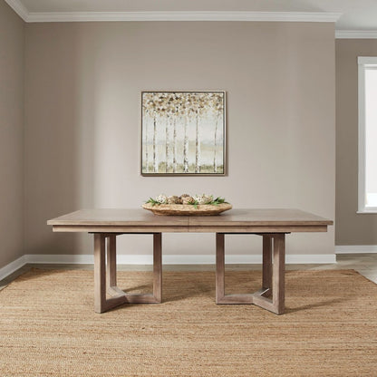 Proximity Place - Double Pedestal Table - Brown Dining Tables by Liberty Furniture - Walls Furniture & Mattress