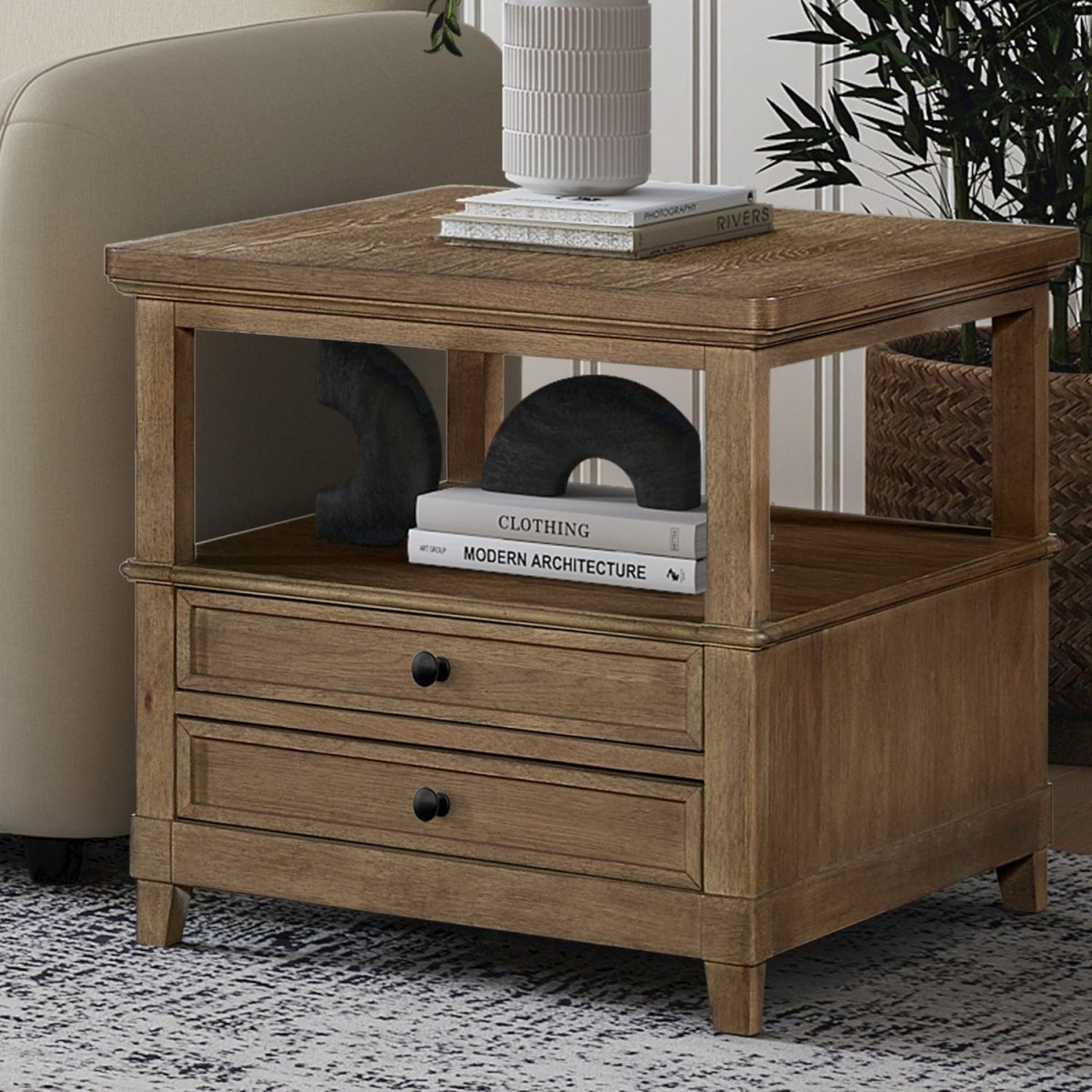 Artisan Home - 1 Drawer End Table - Brown End Tables by Liberty Furniture - Walls Furniture & Mattress