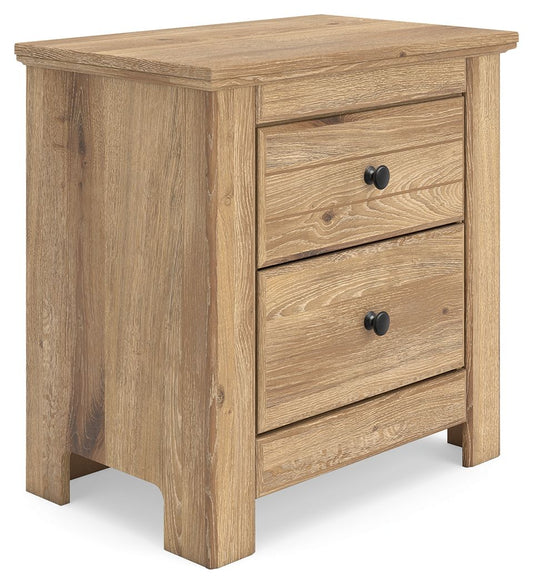 Makidern - Two Drawer Night Stand Nightstands w/ Charging Stations by Signature Design by Ashley® - Walls Furniture & Mattress