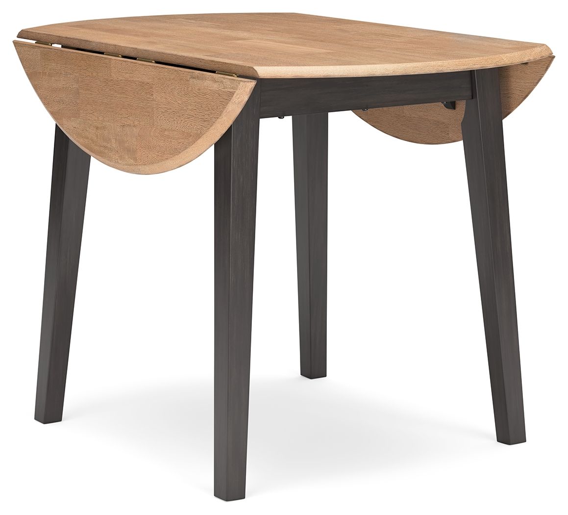 Gesthaven - Round Dining Room Drop Leaf Table Set 5 Piece Dining Room Sets by Signature Design by Ashley® - Walls Furniture & Mattress