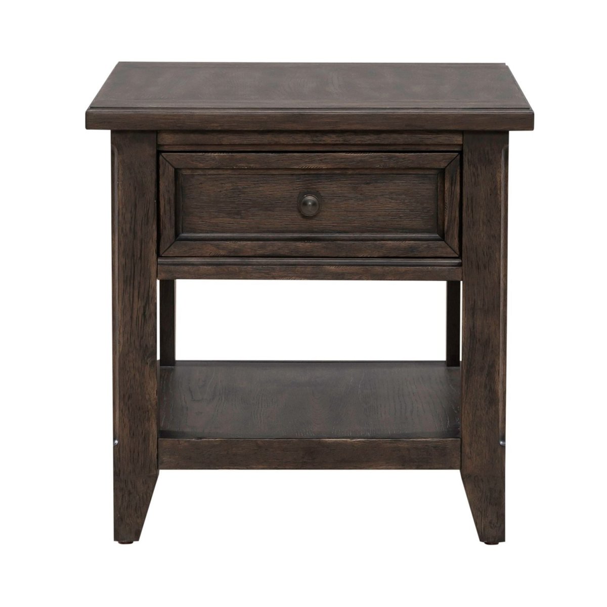Paradise Valley - Rectangular End Table - Dark Brown End Tables by Liberty Furniture - Walls Furniture & Mattress