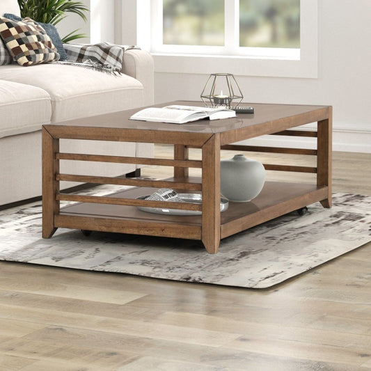 Shaker Lakes - Cocktail Table - Brown Cocktail Tables by Liberty Furniture - Walls Furniture & Mattress