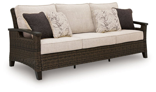Monterey Point - Sofa With Cushion - Dark Brown Sofas by Signature Design by Ashley® - Walls Furniture & Mattress