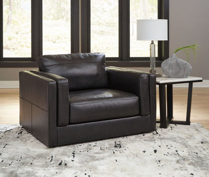 Amiata - Living Room Set Stationary Chair & Ottoman by Signature Design by Ashley® - Walls Furniture & Mattress