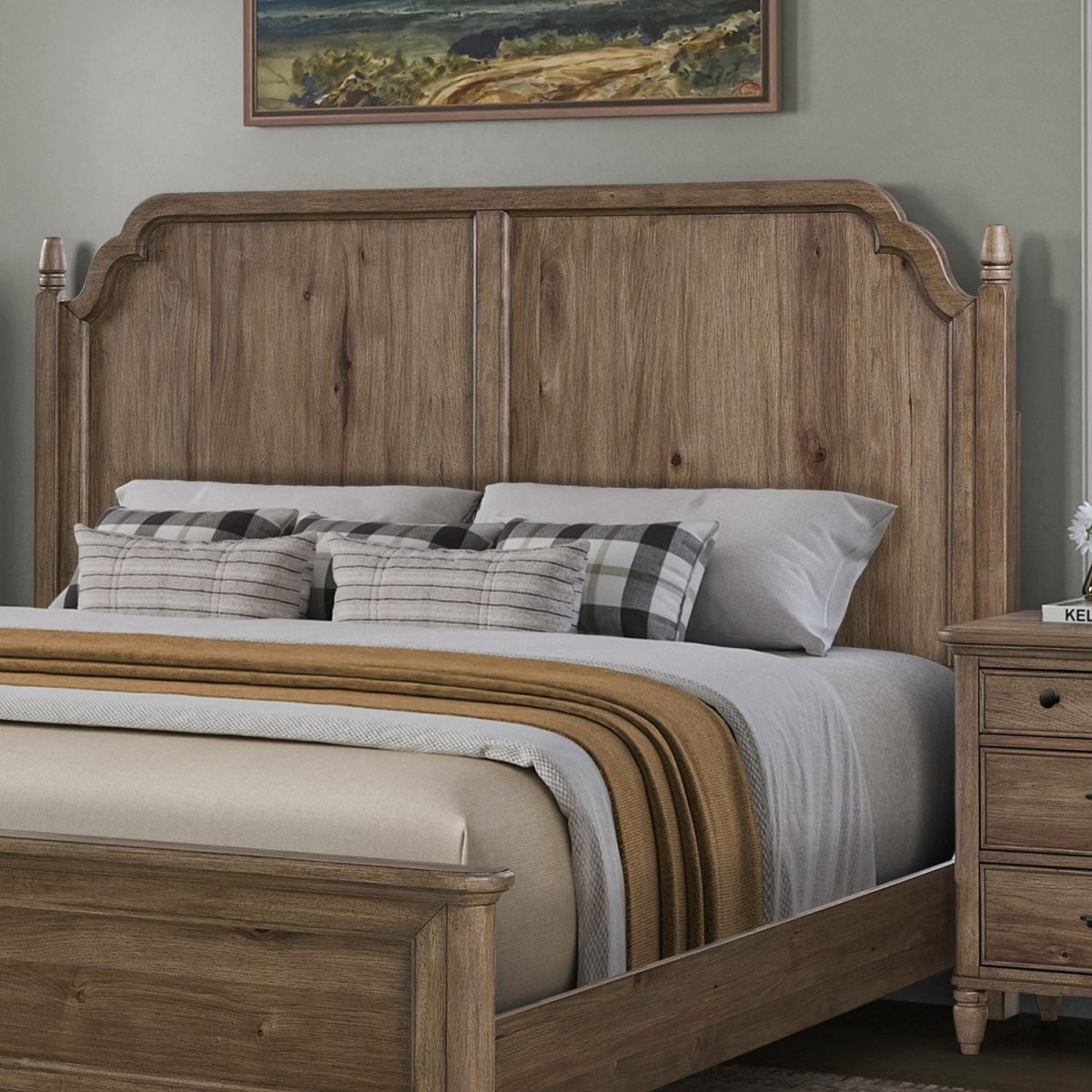 Hickory Grove - Panel Headboard Panel Headboards by Liberty Furniture - Walls Furniture & Mattress
