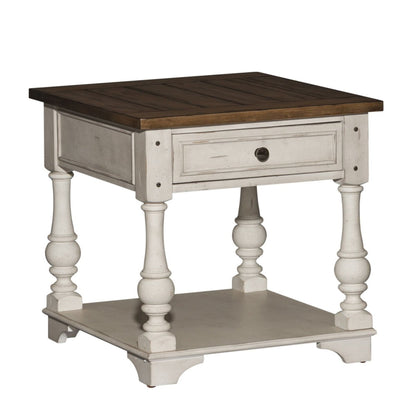 Morgan Creek - End Table - White End Tables by Liberty Furniture - Walls Furniture & Mattress