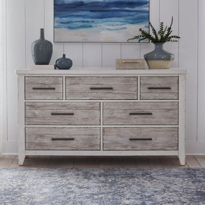 Backroads - 7 Drawer Dresser - White Dressers by Liberty Furniture - Walls Furniture & Mattress