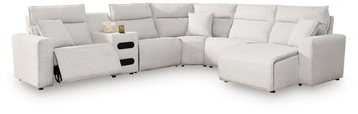 Modmax II - Reclining Sectional - Stone Reclining Sectionals by Signature Design by Ashley® - Walls Furniture & Mattress