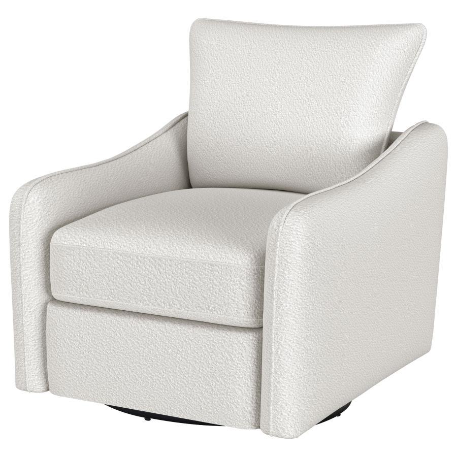 Madia - Upholstered Sloped Arm Swivel Glider Chair Swivel Glider Chairs by Coaster Fine Furniture - Walls Furniture & Mattress
