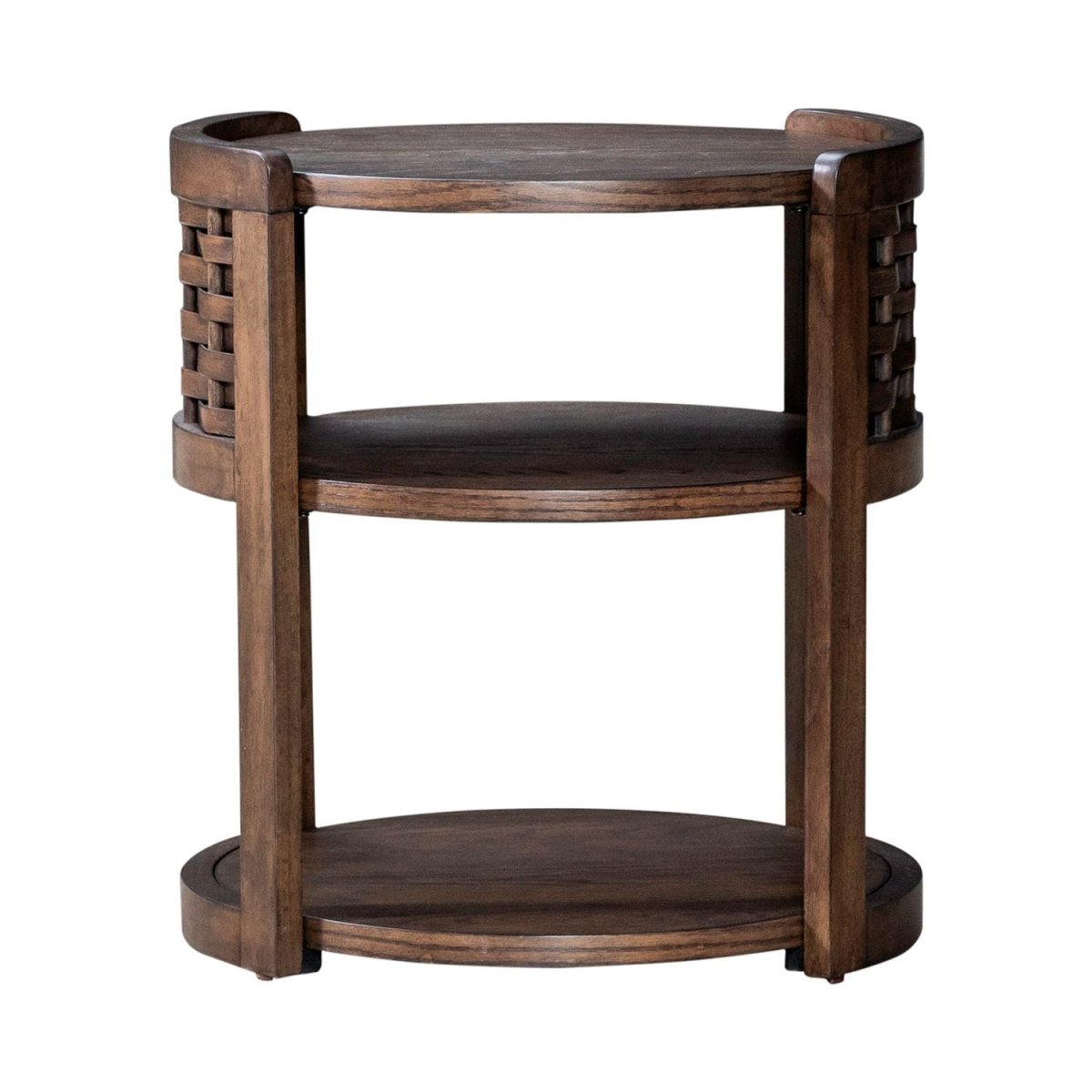 Warren Park - Round End Table - Brown End Tables by Liberty Furniture - Walls Furniture & Mattress