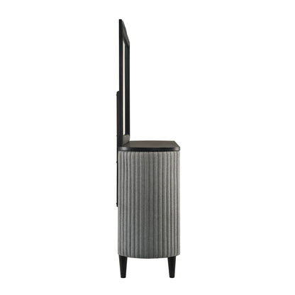 Skyline - Dresser & Mirror - Black / Gray