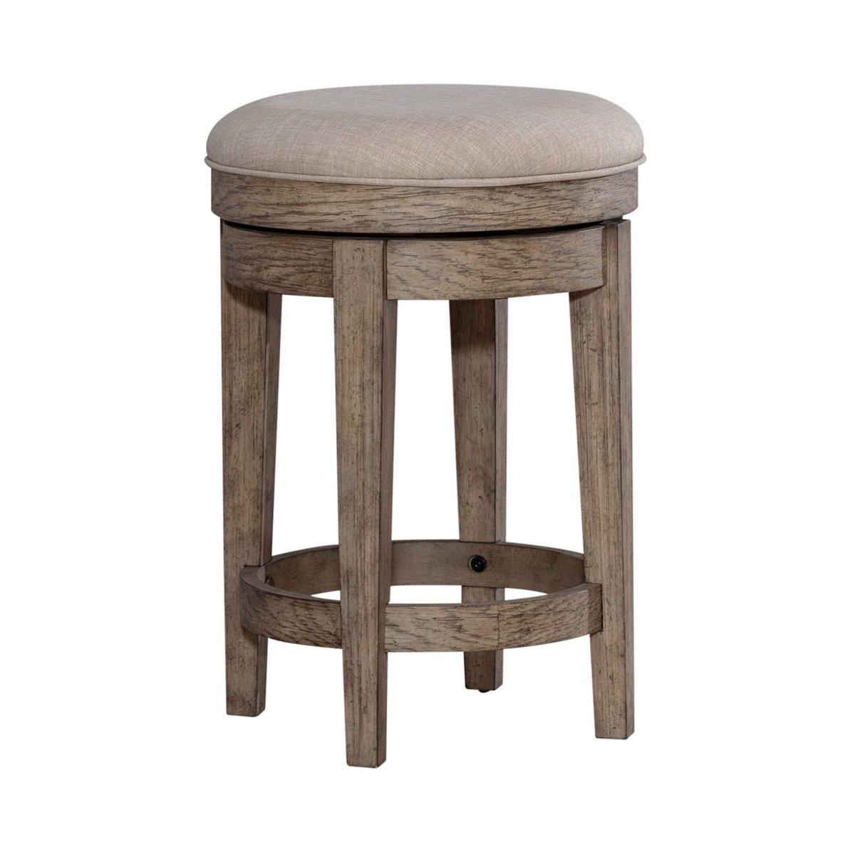 City Scape - Upholstered Swivel Console Stool - Burnished Beige Counter Height (24" - 27") by Liberty Furniture - Walls Furniture & Mattress