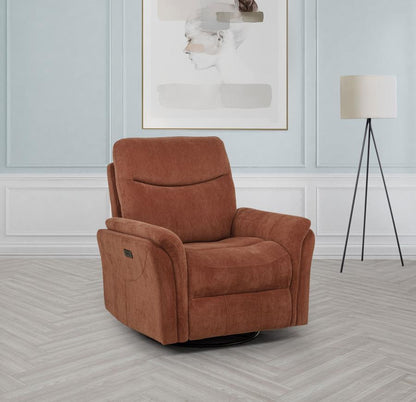 Adler - Upholstered Power Swivel Glider Recliner Swivel Glider Chairs by Coaster Fine Furniture - Walls Furniture & Mattress