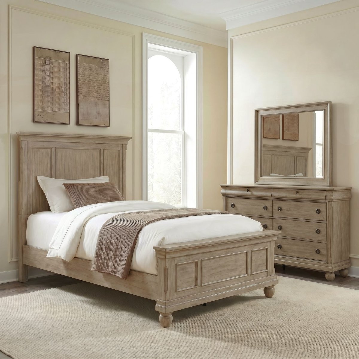 Rustic Traditions - Panel Bedroom Set 3 Piece Bedroom Sets by Liberty Furniture - Walls Furniture & Mattress