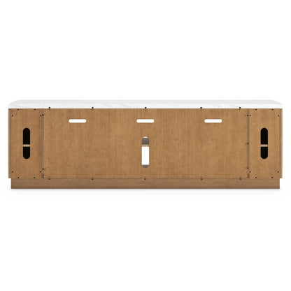 Camdill - XL TV Stand With Fireplace Option - Light Brown TV Stands by Signature Design by Ashley® - Walls Furniture & Mattress