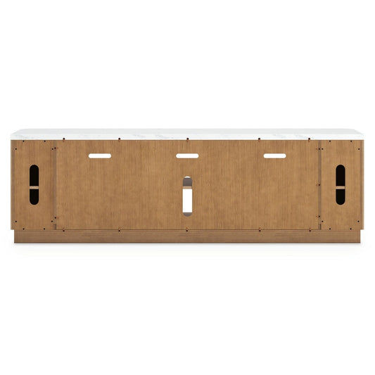 Camdill - XL TV Stand With Fireplace Option - Light Brown TV Stands by Signature Design by Ashley® - Walls Furniture & Mattress