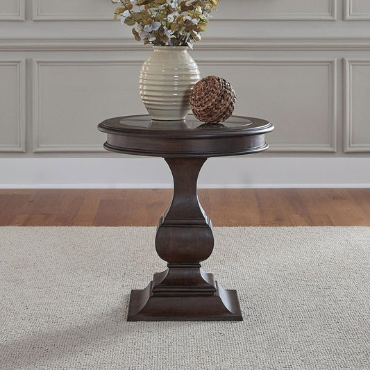 Provence Park - Round End Table - Brown End Tables by Liberty Furniture - Walls Furniture & Mattress