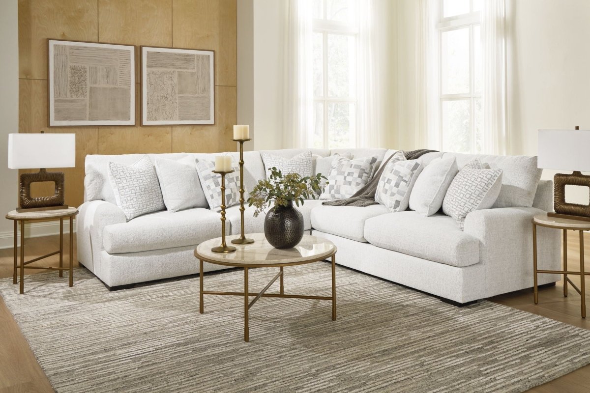 Misty - Lakes - Sectional Stationary Sectionals by Signature Design by Ashley® - Walls Furniture & Mattress