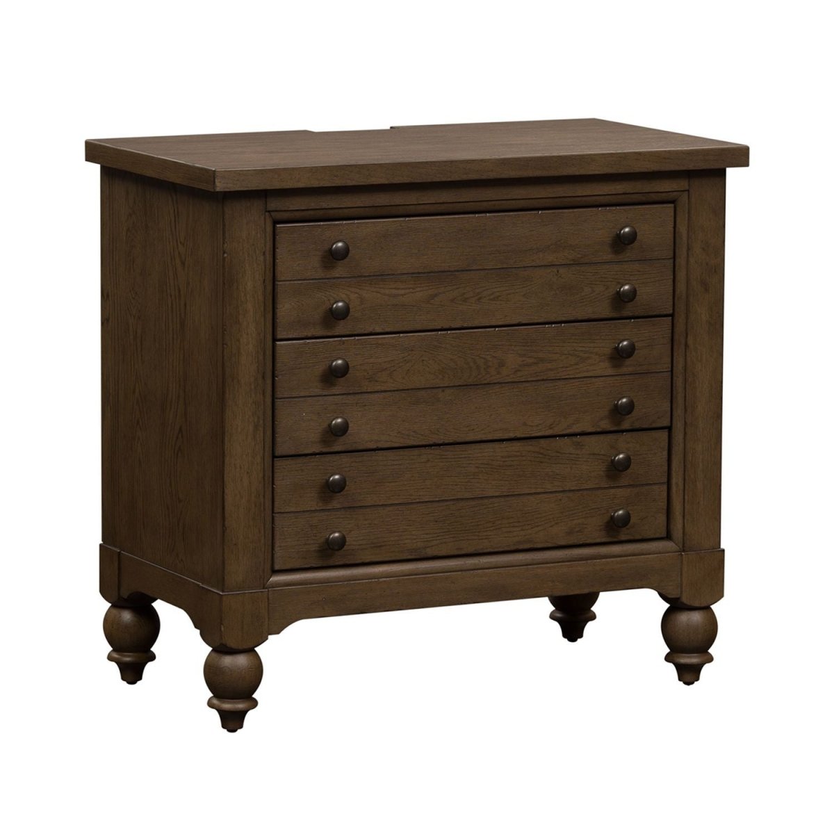 Americana Farmhouse - Bedside Chest With Charging Station Bedside Chests by Liberty Furniture - Walls Furniture & Mattress