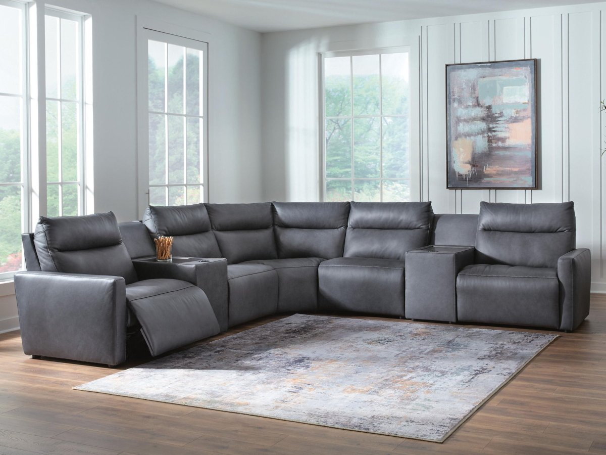 ModZ - Power Reclining Sectional Reclining Sectionals by Benchcraft® - Walls Furniture & Mattress