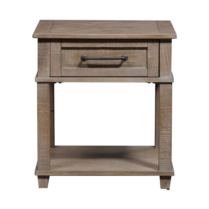 Parkland Falls - Rectangular End Table - Light Brown End Tables by Liberty Furniture - Walls Furniture & Mattress