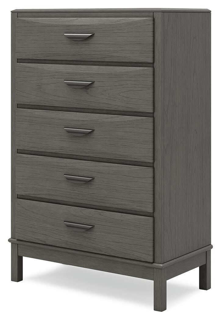 Mazing - Five Drawer Chest - Gray Accent Chests by Signature Design by Ashley® - Walls Furniture & Mattress
