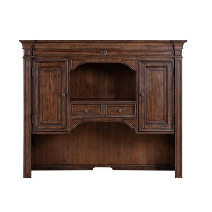 Provence Park - Jr Executive Credenza Hutch - Chateau Brown Hutches by Liberty Furniture - Walls Furniture & Mattress
