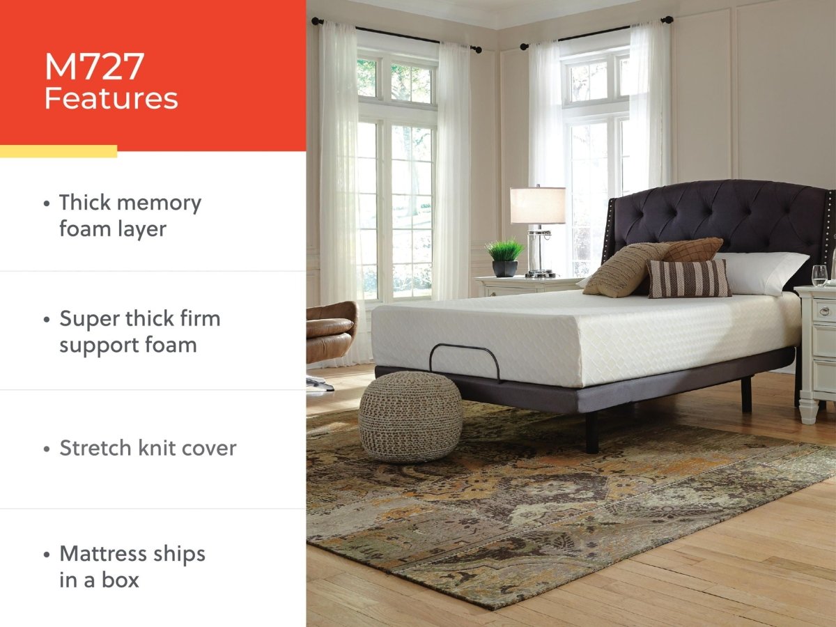 Chime 12 Inch Memory Foam - Memory Foam Mattress Memory Foam Mattresses by Sierra Sleep® by Ashley - Walls Furniture & Mattress