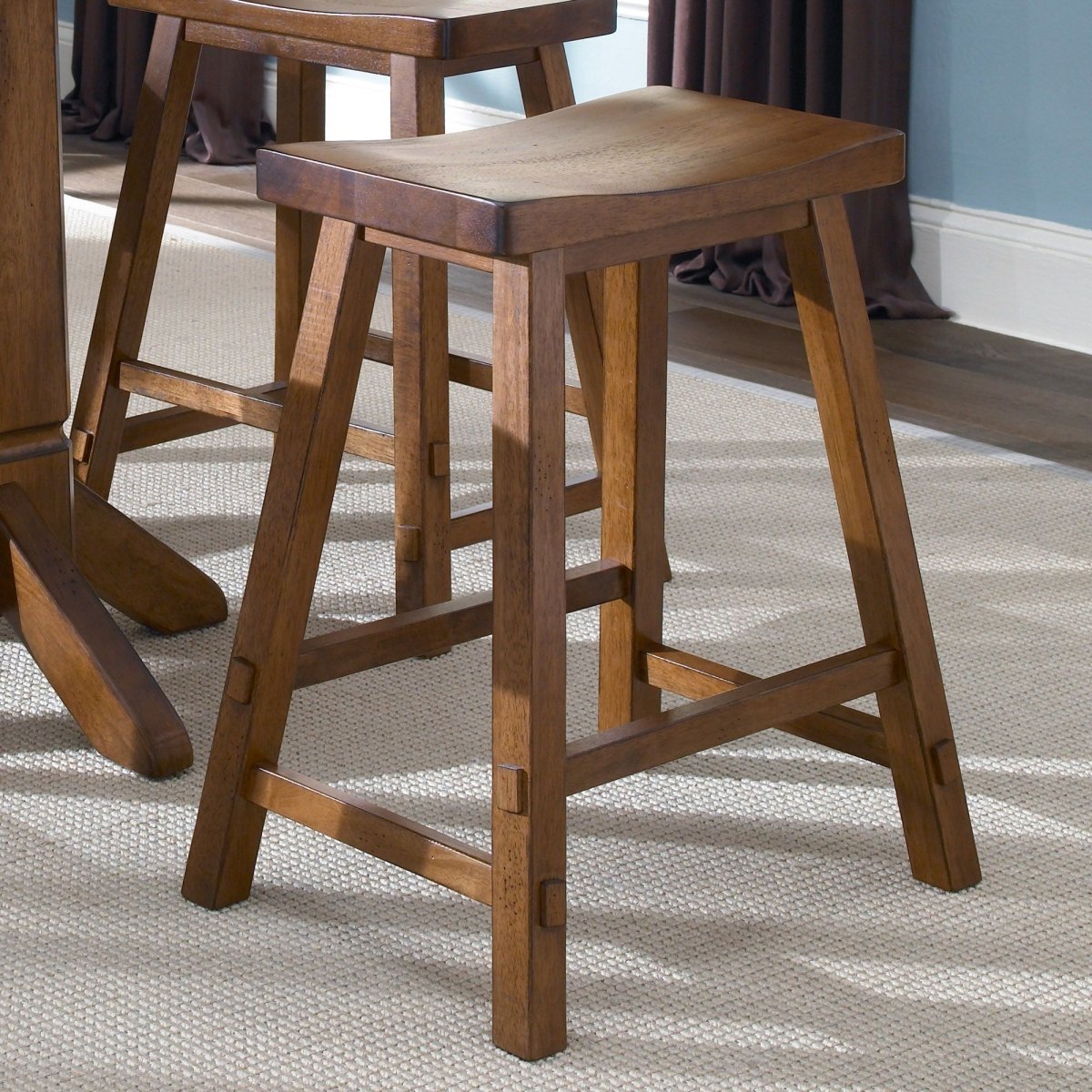 Creations - Sawhorse Counter Stool Counter Height (24" - 27") by Liberty Furniture - Walls Furniture & Mattress