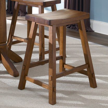 Creations - Sawhorse Counter Stool Counter Height (24" - 27") by Liberty Furniture - Walls Furniture & Mattress