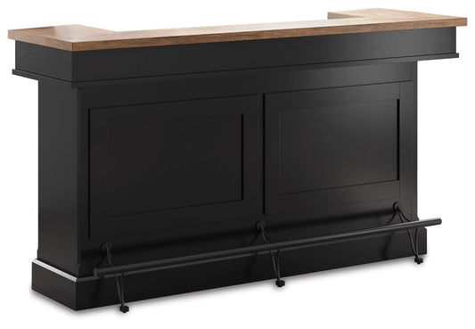 Wildenauer - Brown / Black - Bar Bar Tables by Signature Design by Ashley® - Walls Furniture & Mattress