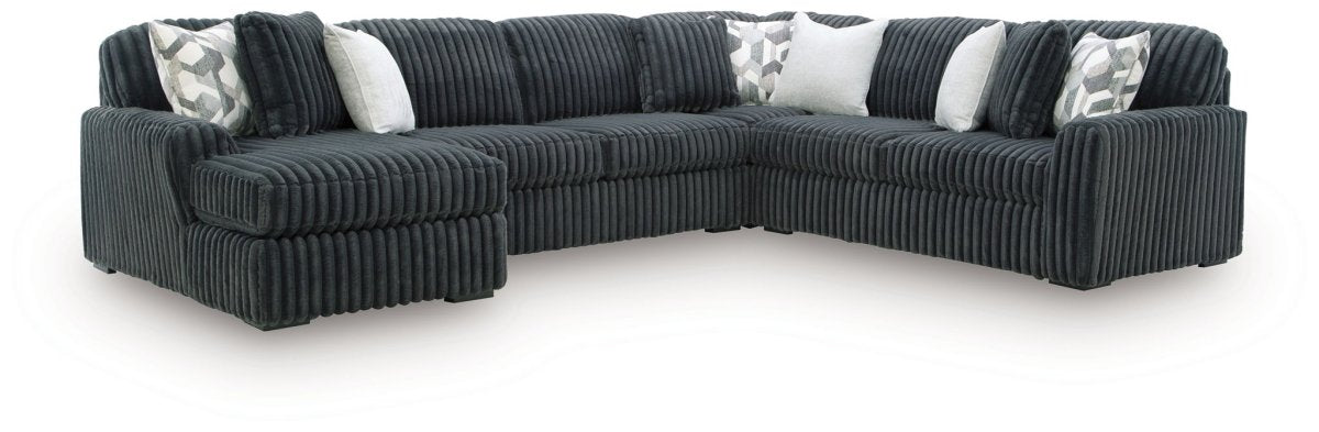 Midnight - Madness - Sectional Stationary Sectionals by Signature Design by Ashley® - Walls Furniture & Mattress