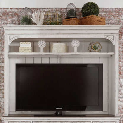 Magnolia Manor - Entertainment Hutch - White Hutches by Liberty Furniture - Walls Furniture & Mattress