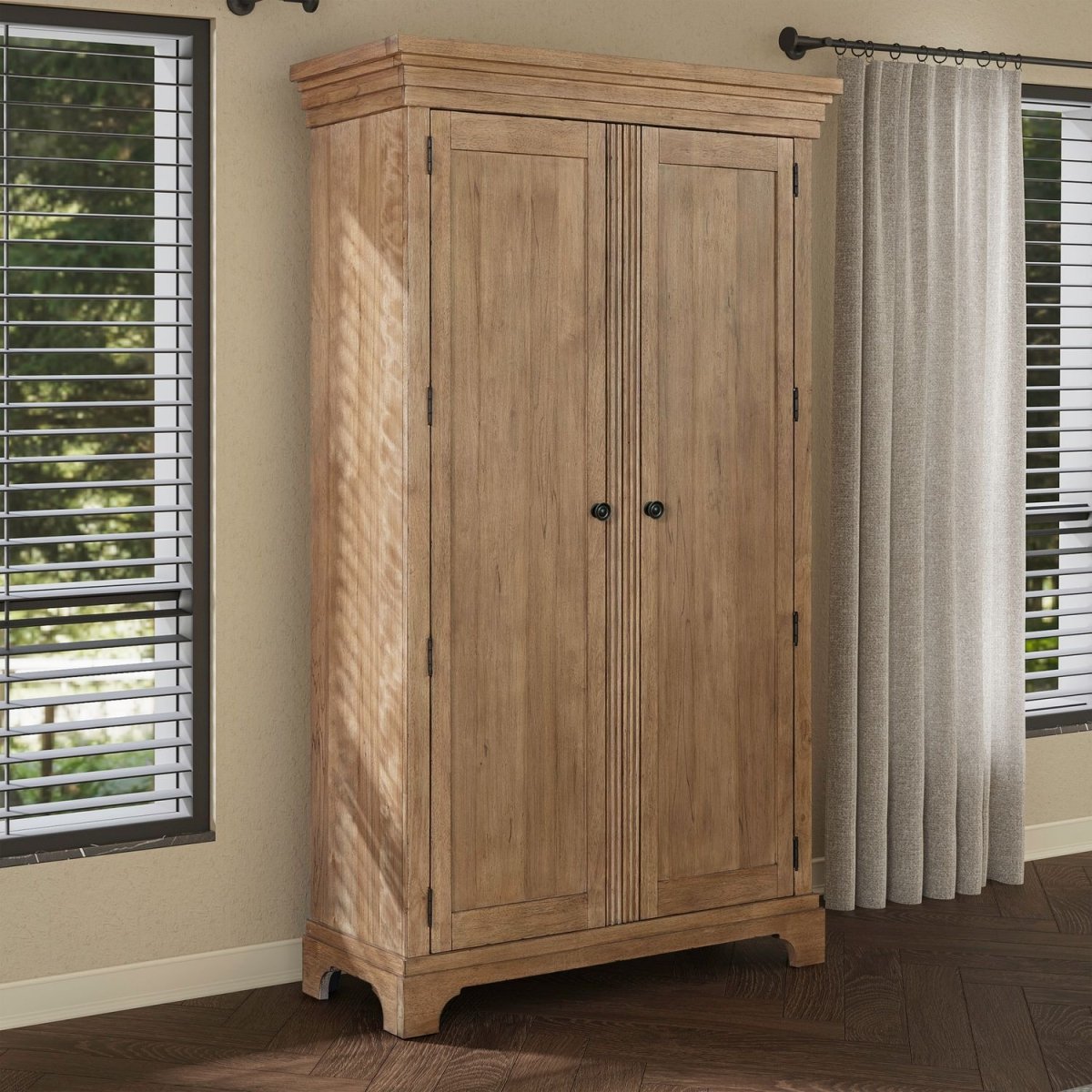 Haven Hills - Armoire - Camel Beige Wardrobes by Liberty Furniture - Walls Furniture & Mattress
