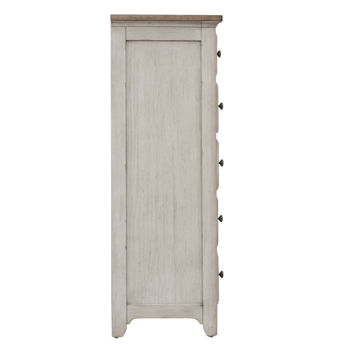 Farmhouse Reimagined - 5 Drawer Chest - White Accent Chests by Liberty Furniture - Walls Furniture & Mattress