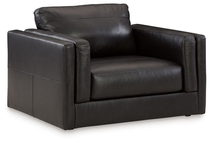 Amiata - Living Room Set Stationary Chair & Ottoman by Signature Design by Ashley® - Walls Furniture & Mattress