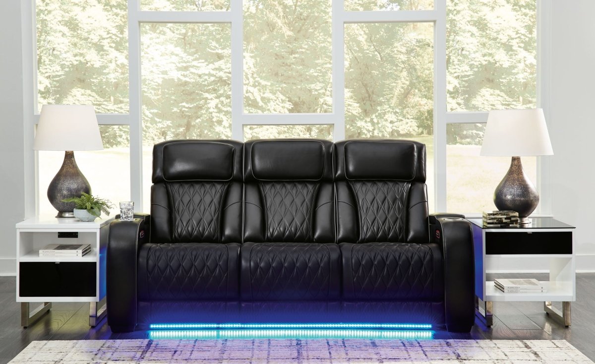 Boyington - 2 Pc. - Power Reclining Sofa And Loveseat - Black Reclining Sofas & Loveseats by Signature Design by Ashley® - Walls Furniture & Mattress