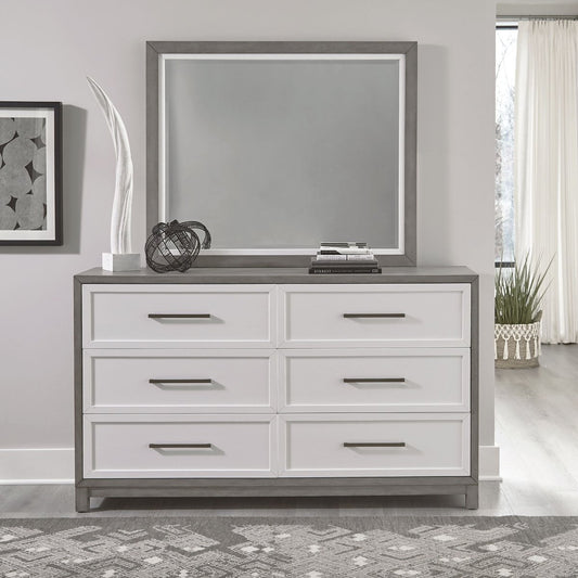 Palmetto Heights - Dresser & Mirror - White Dresser & Mirror by Liberty Furniture - Walls Furniture & Mattress