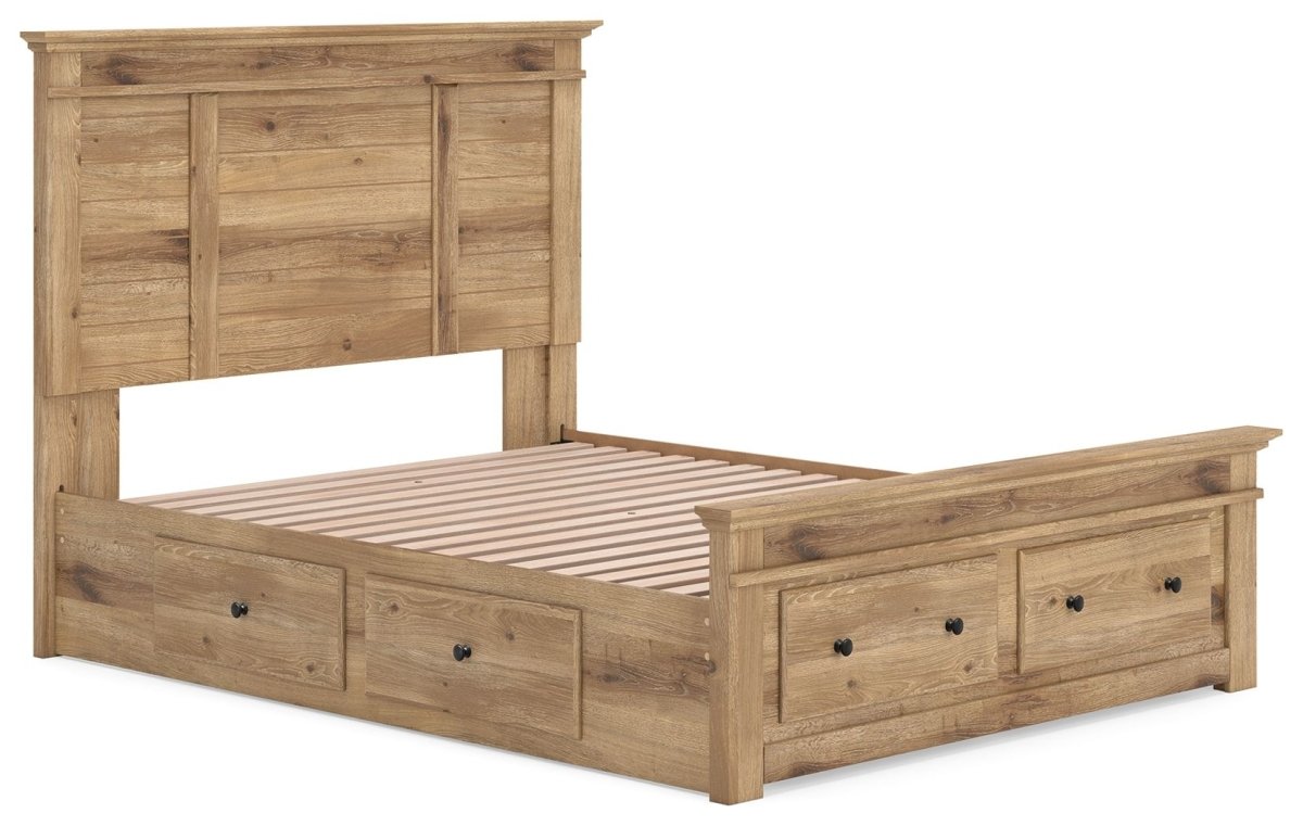 Makidern - Panel Storage Bed With 2 Under Bed Storage Units Storage Beds by Signature Design by Ashley® - Walls Furniture & Mattress