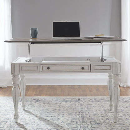 Magnolia Manor - Lift Top Writing Desk - White Lift Top Desks by Liberty Furniture - Walls Furniture & Mattress