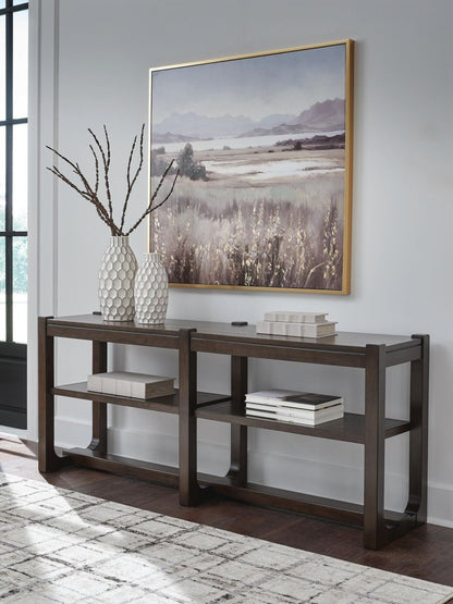 Breckington - Sofa Table - Dark Brown Sofa Tables by Signature Design by Ashley® - Walls Furniture & Mattress
