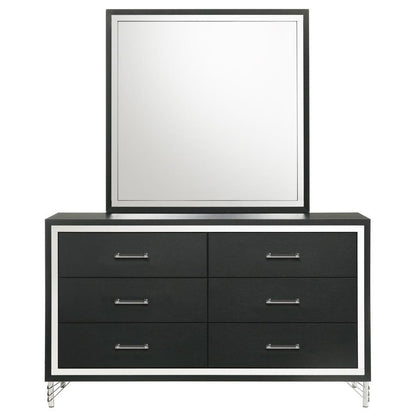 Lucia - 6 - Drawer Dresser Dressers by Coaster Fine Furniture - Walls Furniture & Mattress