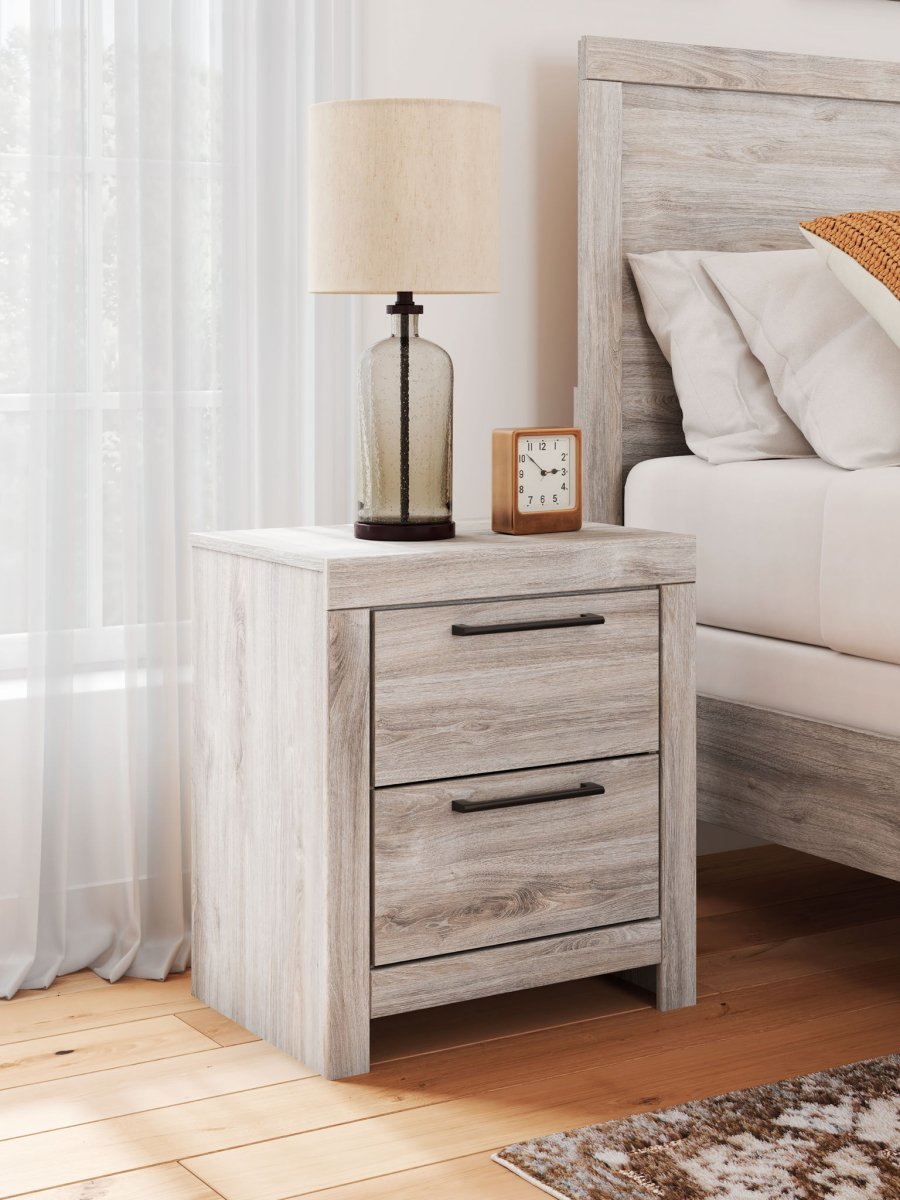 Broachmyn - Two Drawer Night Stand Accent Nightstands by Signature Design by Ashley® - Walls Furniture & Mattress