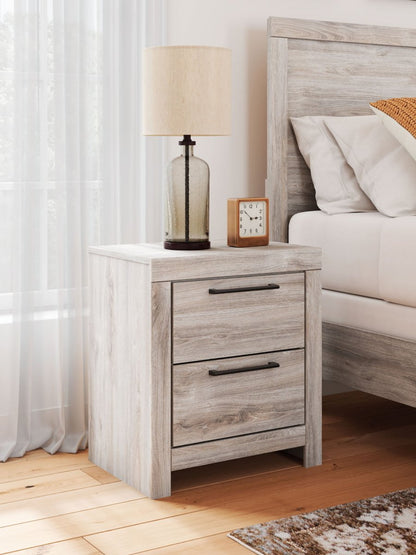 Broachmyn - Two Drawer Night Stand Accent Nightstands by Signature Design by Ashley® - Walls Furniture & Mattress