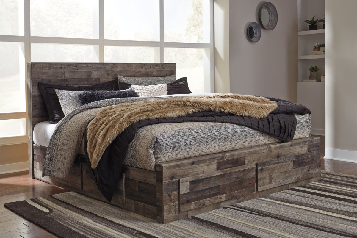 Derekson - Panel Bed Storage Beds by Benchcraft® - Walls Furniture & Mattress