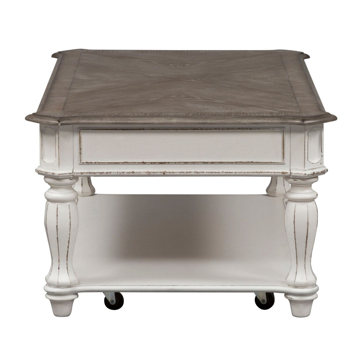 Magnolia Manor - Rectangular Cocktail Table - White Cocktail Tables by Liberty Furniture - Walls Furniture & Mattress