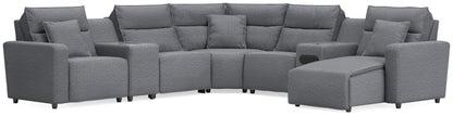 Modmax II - Reclining Sectional - Salt And Pepper Reclining Sectionals by Signature Design by Ashley® - Walls Furniture & Mattress