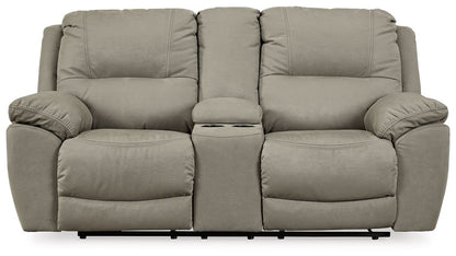 Next-Gen Gaucho - DBL Rec Loveseat w/Console - Putty Reclining Loveseats by Signature Design by Ashley® - Walls Furniture & Mattress
